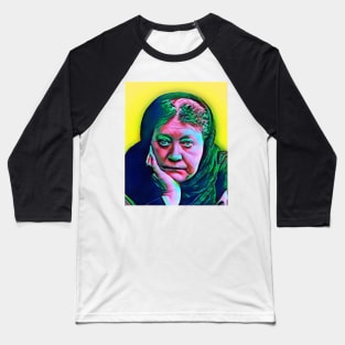 Helena Blavatsky Colourful Portrait | Helena Blavatsky Artwork 6 Baseball T-Shirt